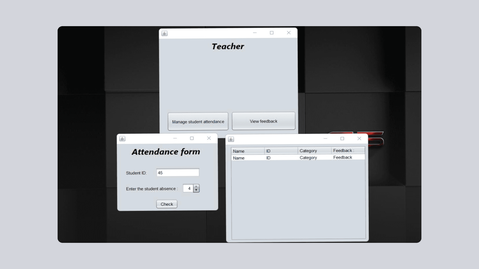School Course Management System