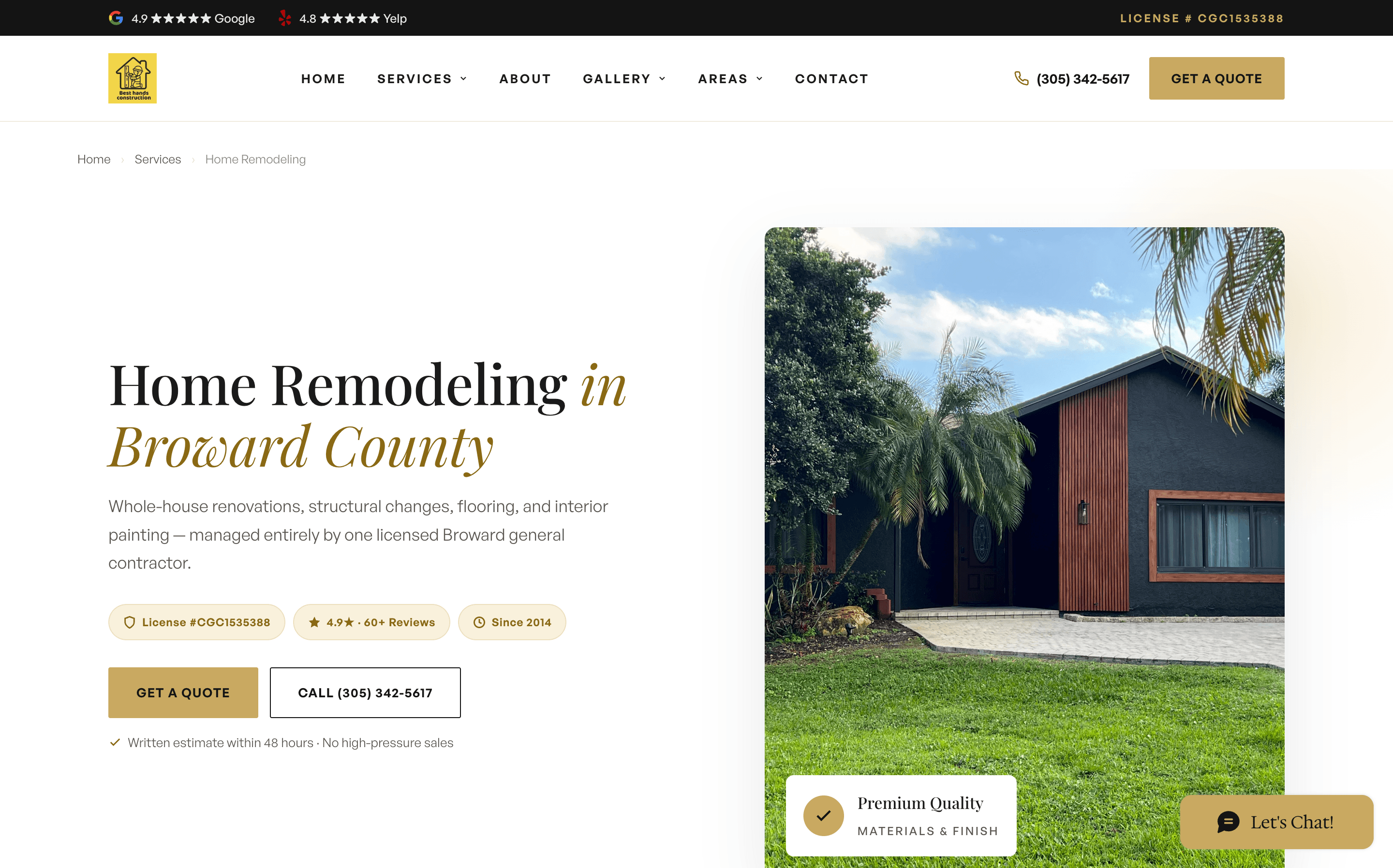 Best Hands Remodeling Portal