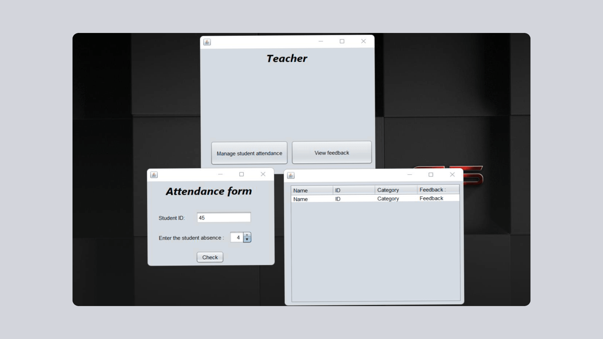 School Course Management System
